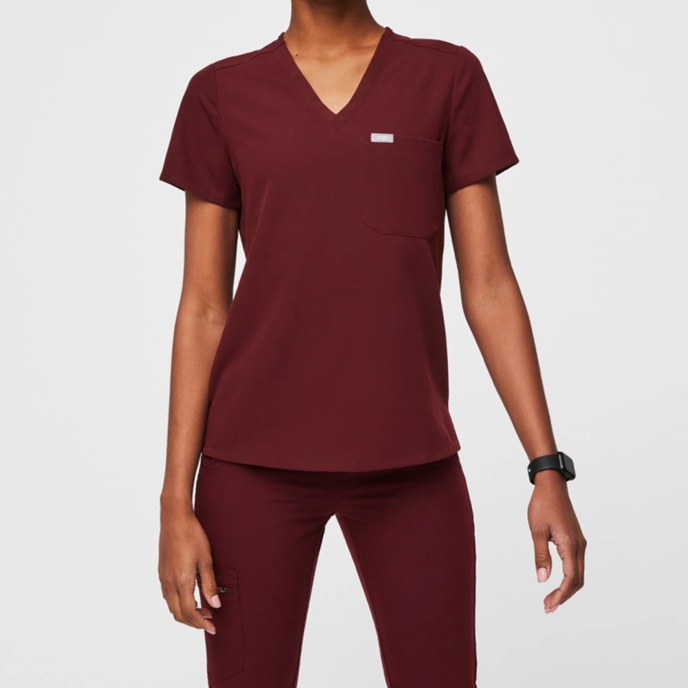 Figs Set Catarina One pocket Scrub Top and Yola High Waisted Skinny Pants XXS
